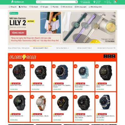 Theme wordpress bán đồng hồ, đồ công nghệ 03