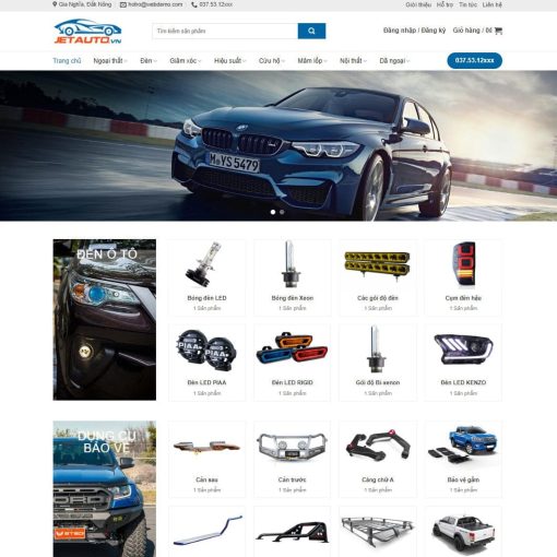 Theme wordpress bán đồ chơi xe 02