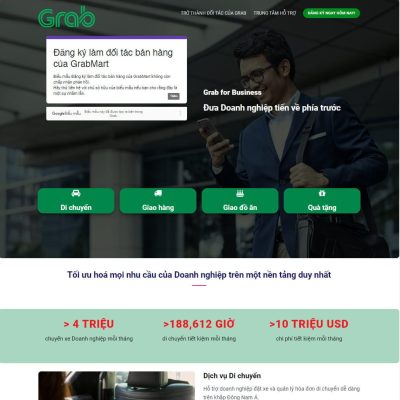 Theme wordpress landing page grab