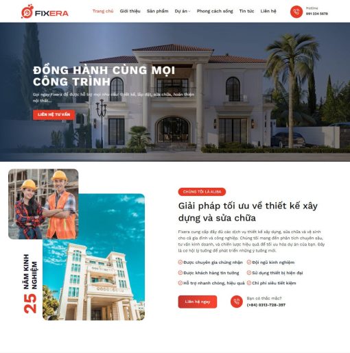 Theme wordpress kiến trúc 07