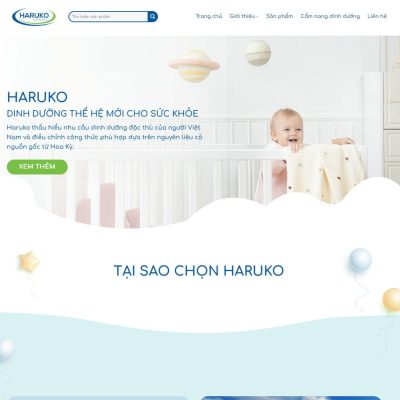 Theme wordpress landing bán sữa 2