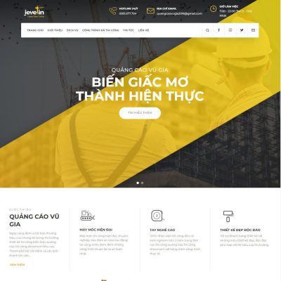 Theme wordpress dịch vụ quảng cáo 02