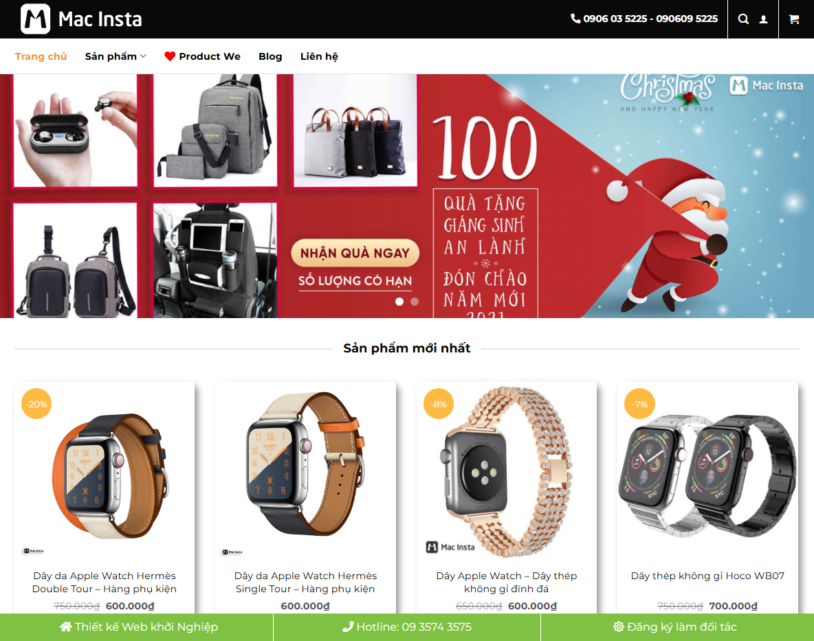 Giao diện Theme WordPress Mac Shop