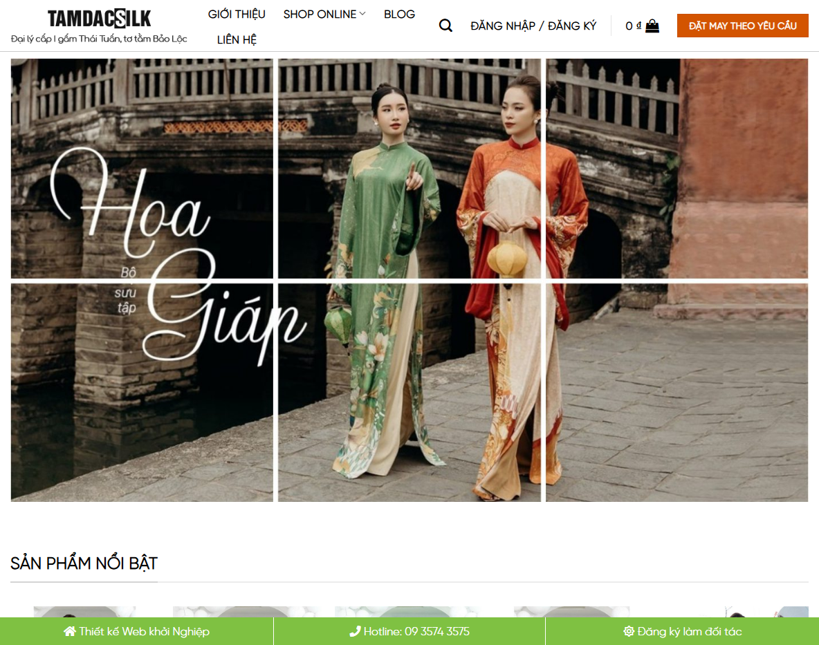 Theme WordPress bán áo dài chuyên nghiệp