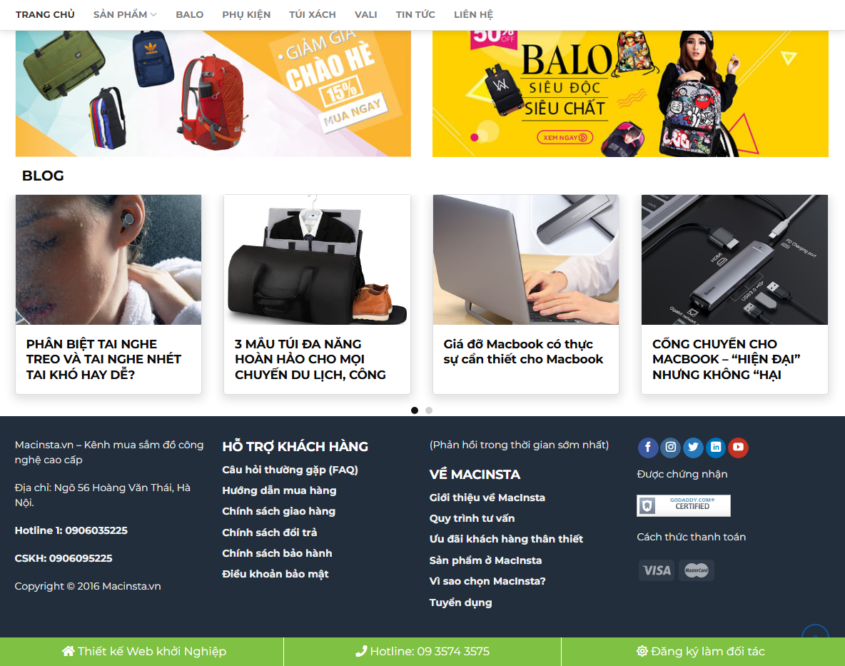 Tính năng quản lý theme WordPress bán balo