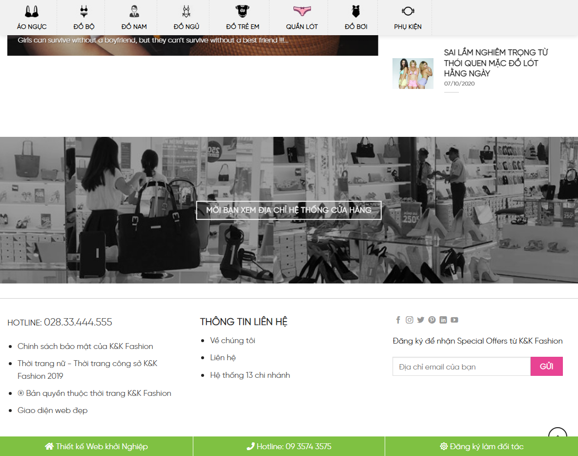 Theme WordPress bán bikini trang chi tiết sản phẩm