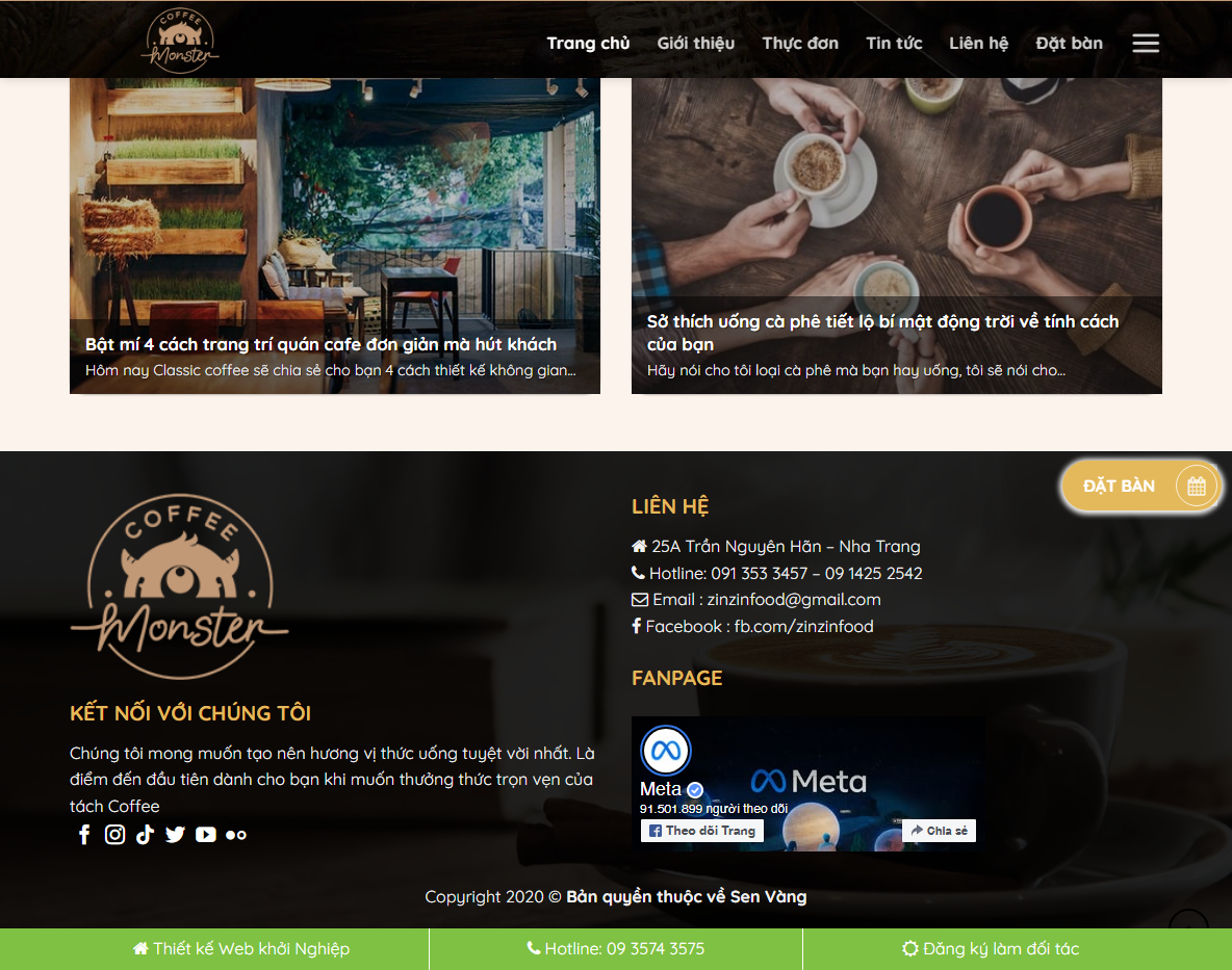Theme WordPress bán cà phê 03 - Trang sản phẩm