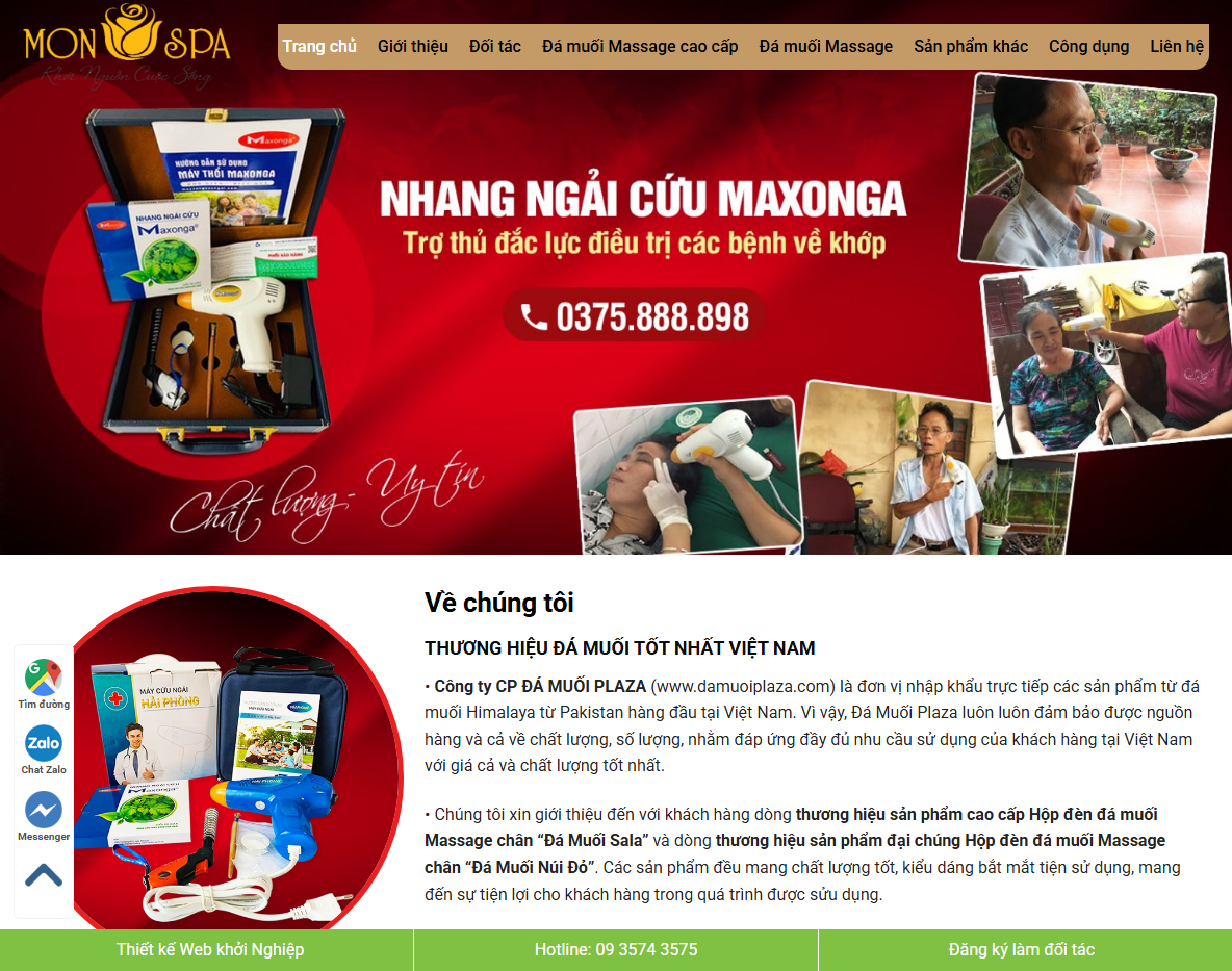 Theme WordPress bán đá muối chuyên nghiệp