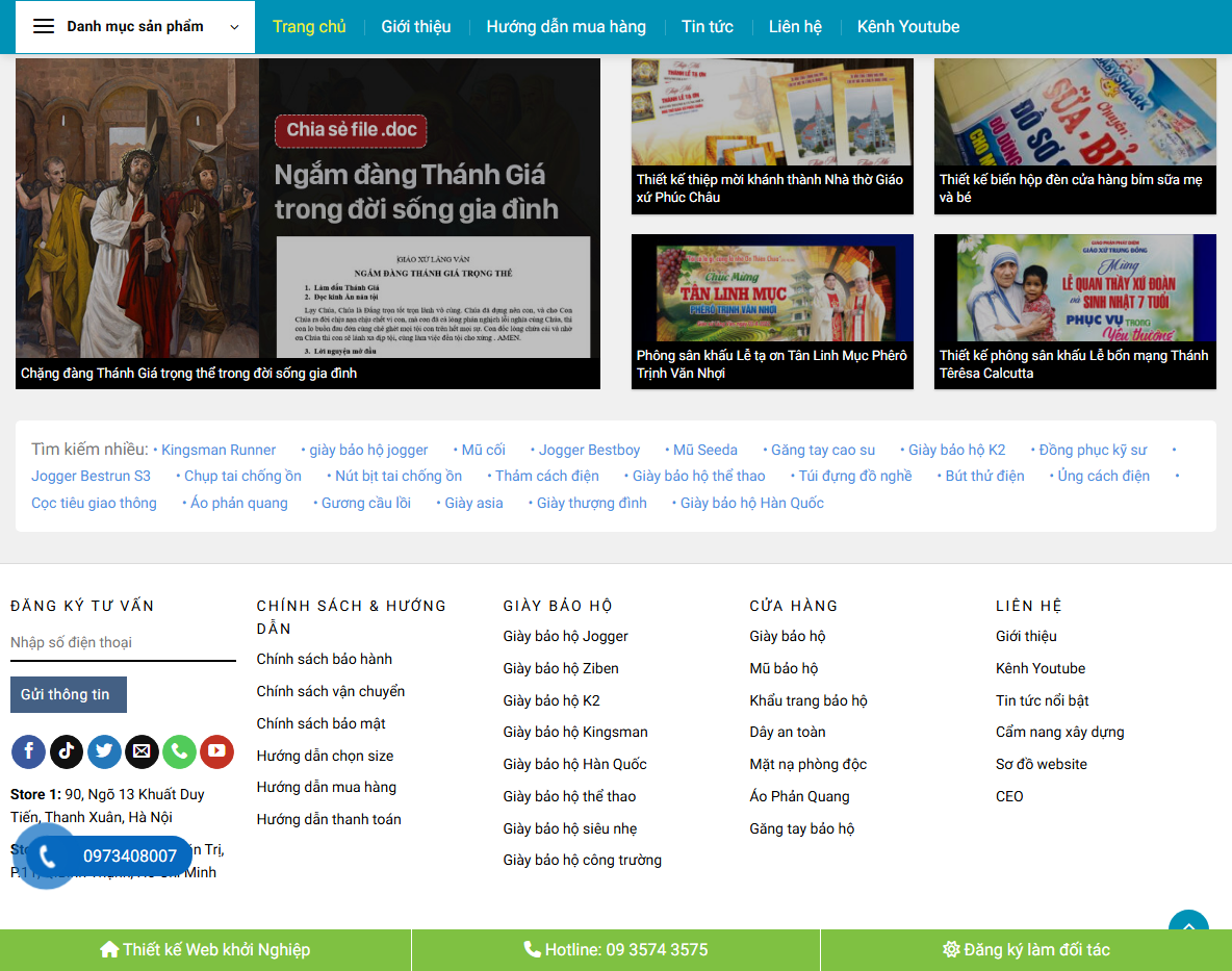 Tính năng theme wordpress bán giày thể thao