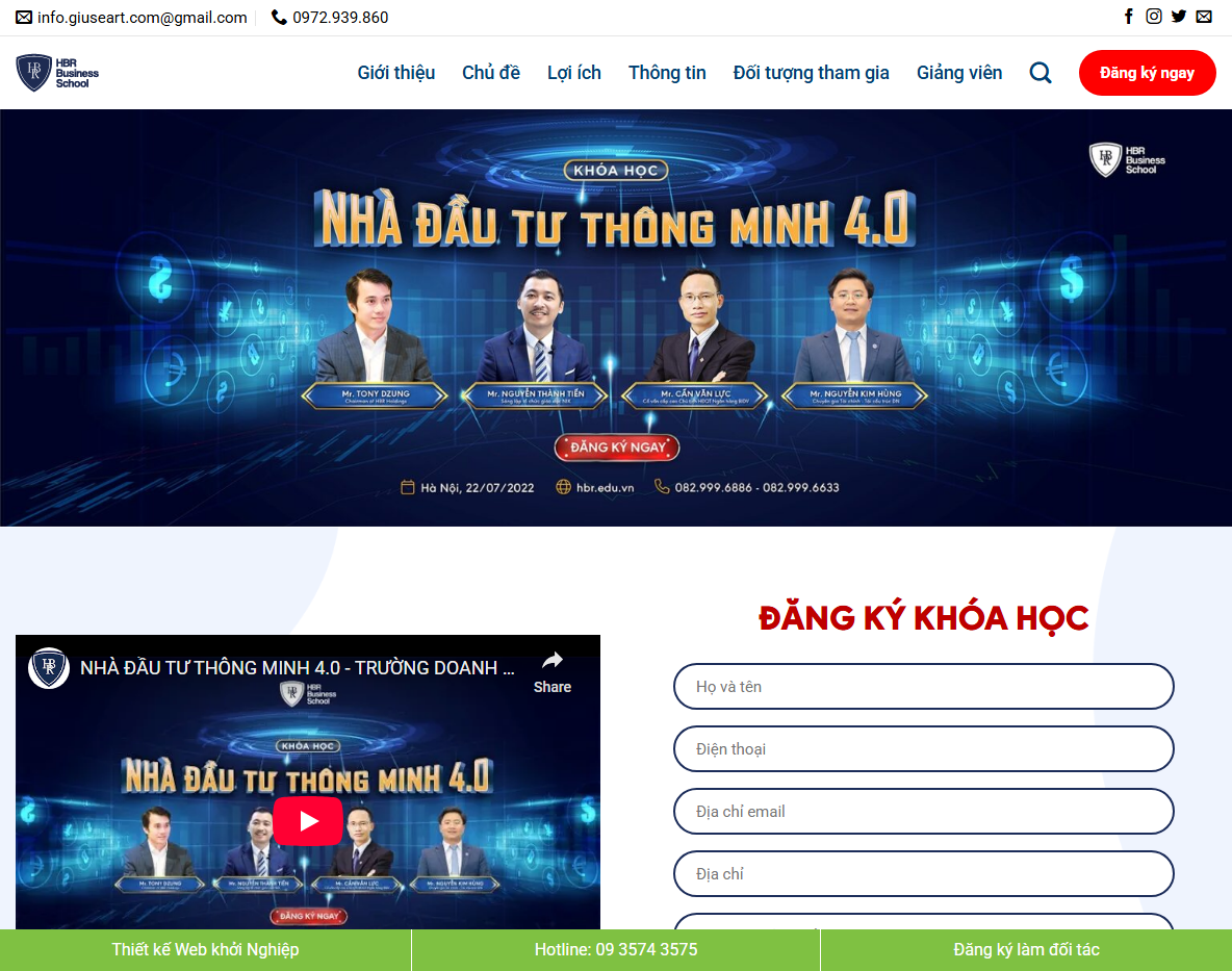 Giao diện Theme WordPress bán khóa học 04