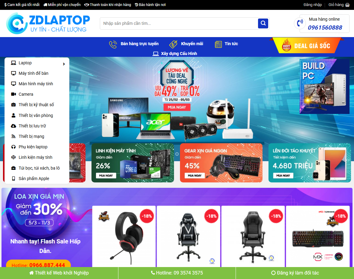 Giao diện Theme WordPress bán máy tính 04