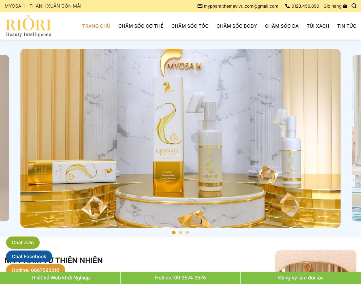 Giao diện Theme WordPress bán mỹ phẩm 16