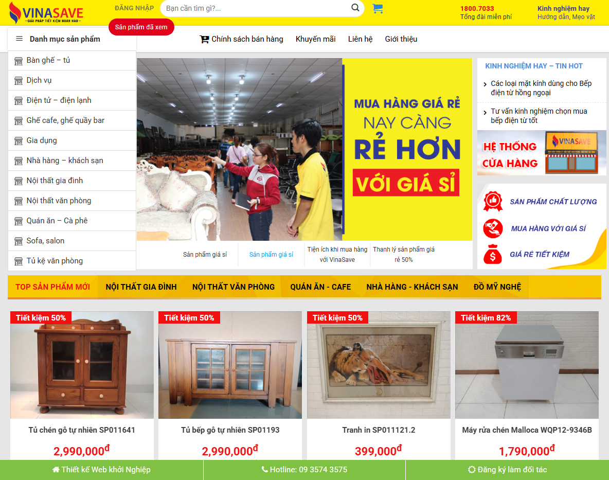 Theme WordPress bán nội thất chuyên nghiệp