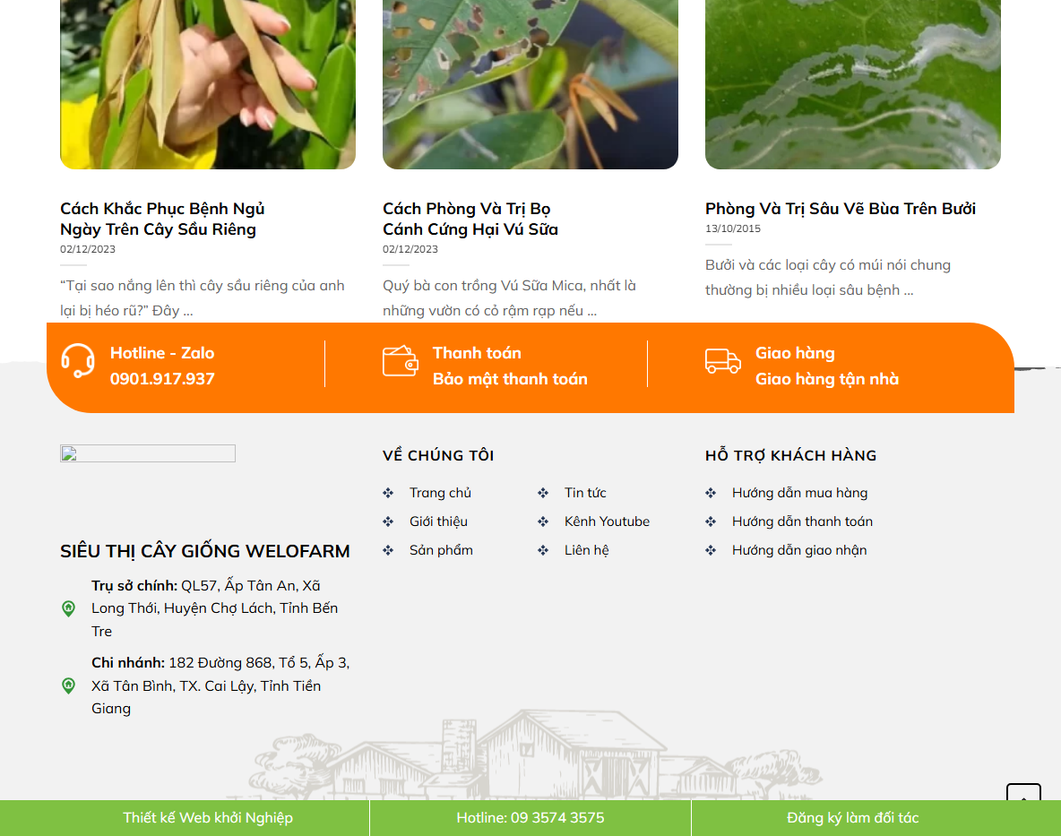 Tính năng Theme WordPress bán nông sản 05