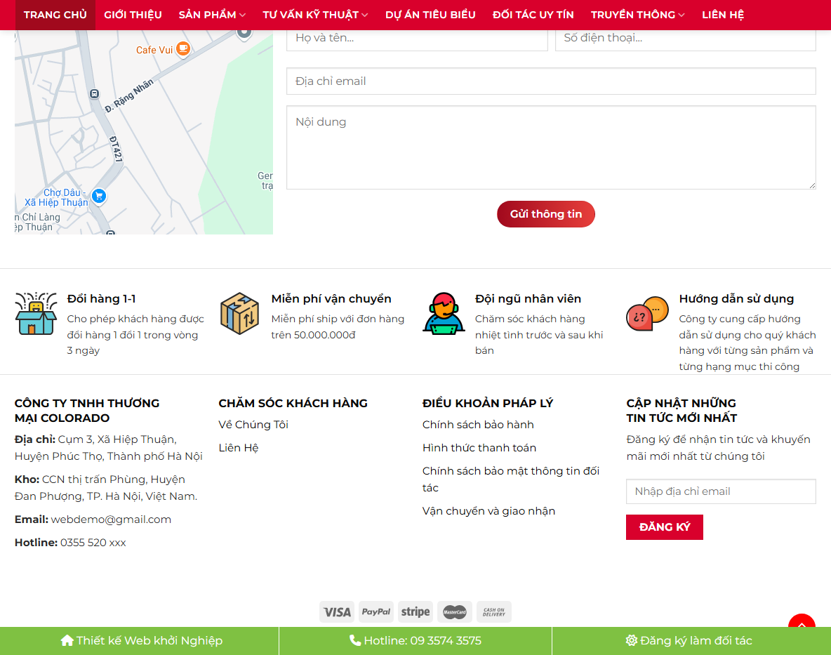 Tính năng theme wordpress bán sơn chống thấm