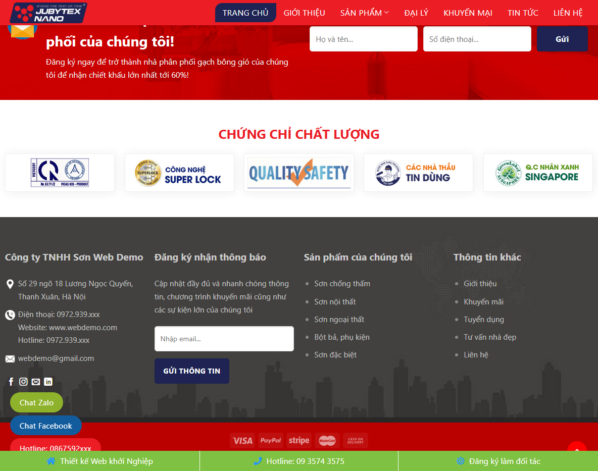 Tính năng theme WordPress bán sơn