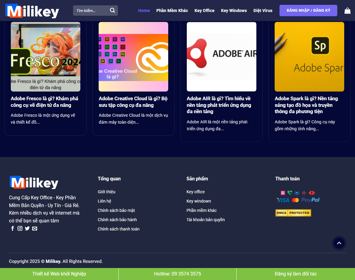 Giao diện quản lý theme WordPress bán tài khoản