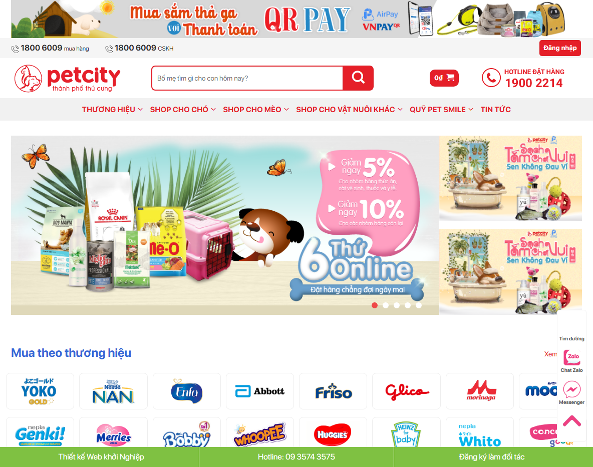 Giao diện theme wordpress bán tạp hóa online