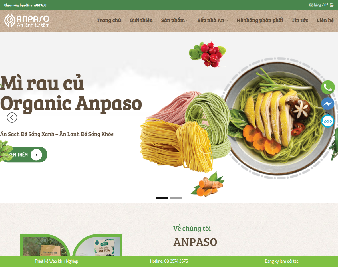 Giao diện Theme WordPress bán thực phẩm 07