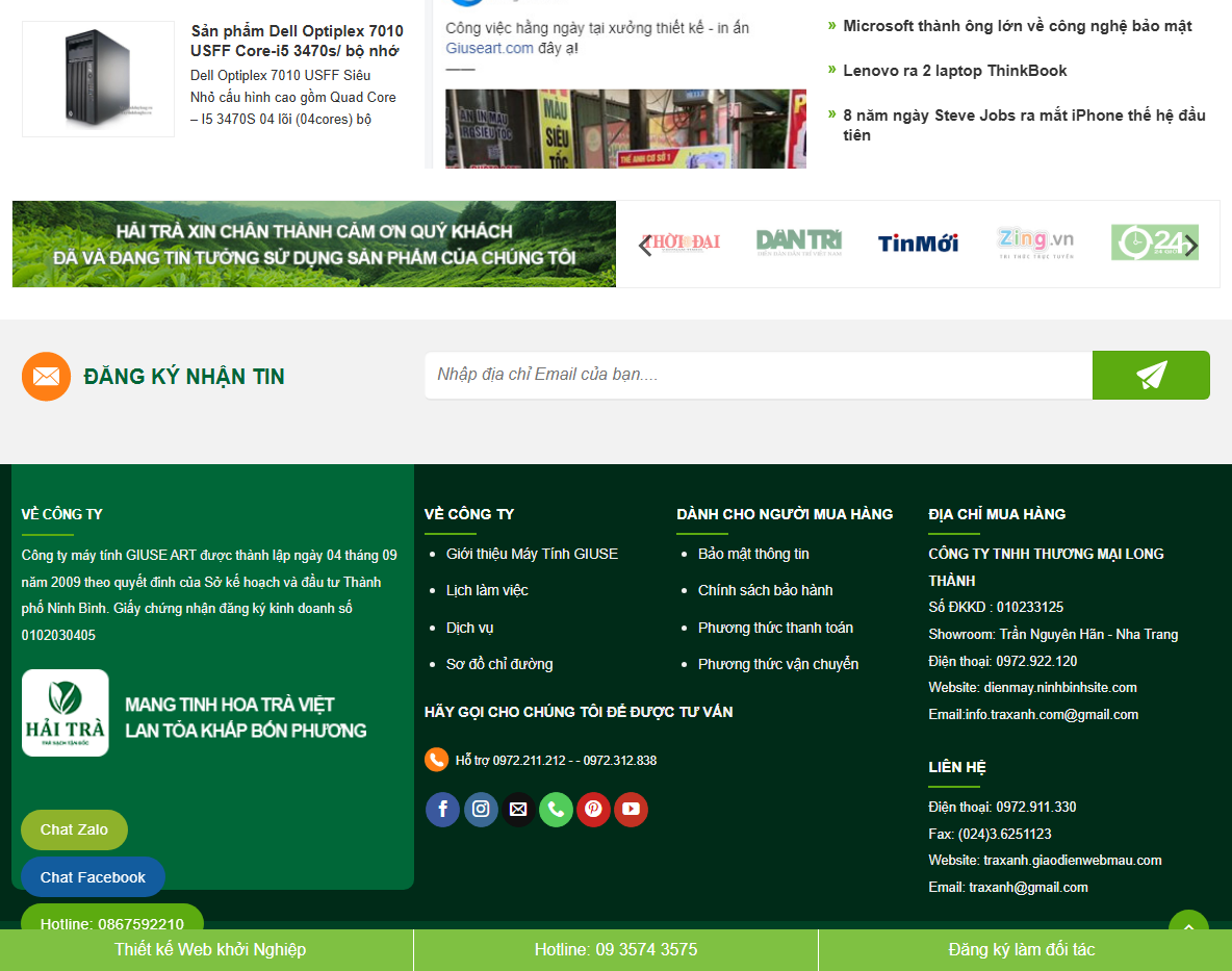 Tính năng theme wordpress bán trà xanh
