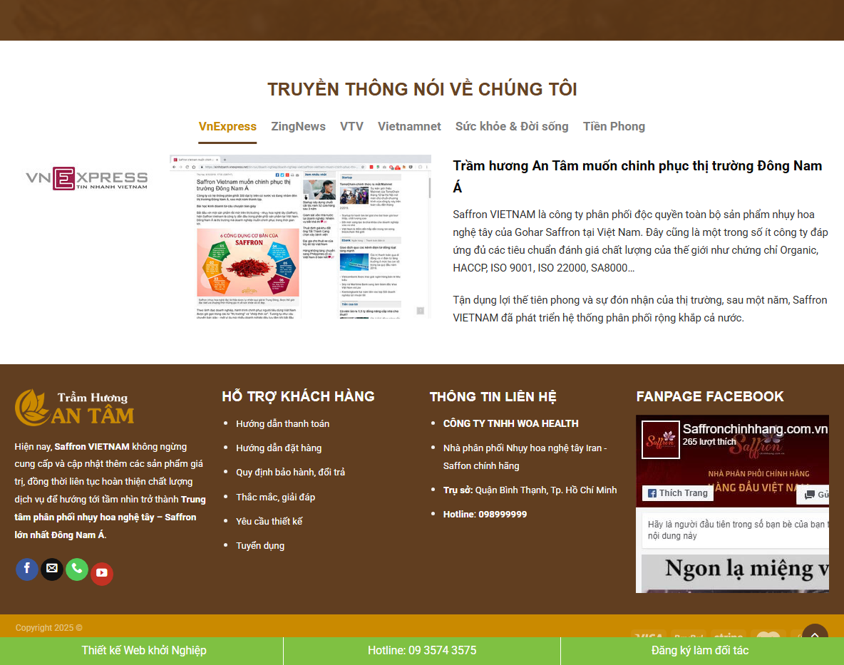 Theme wordpress bán trầm hương đẹp mẫu 2