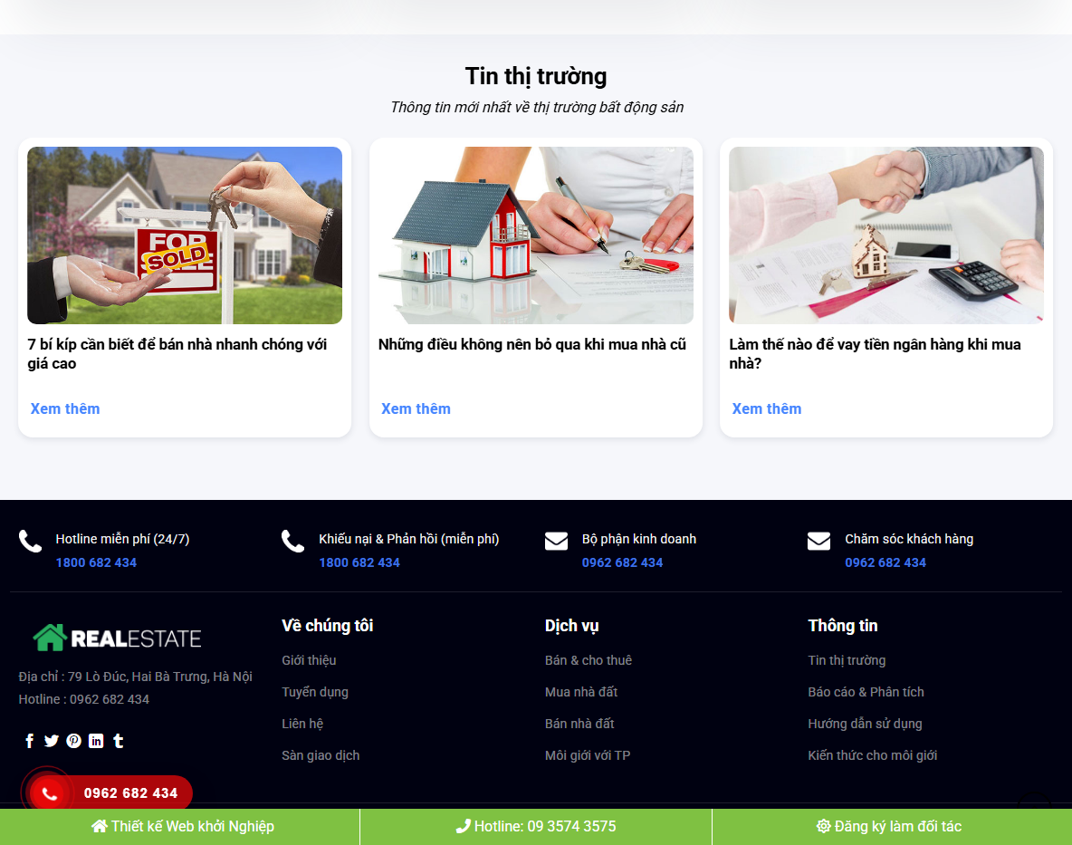 Theme WordPress bất động sản 045 - Trang chi tiết