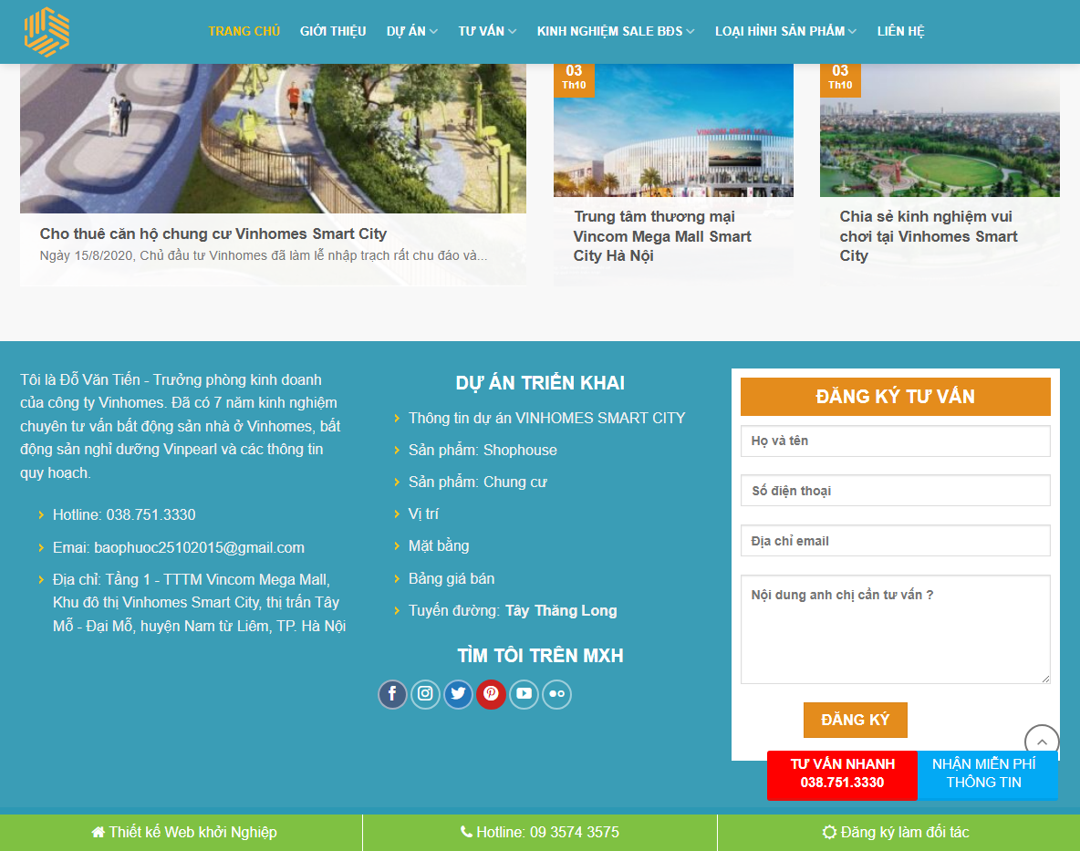 Trang chi tiết dự án Theme WordPress bất động sản 47