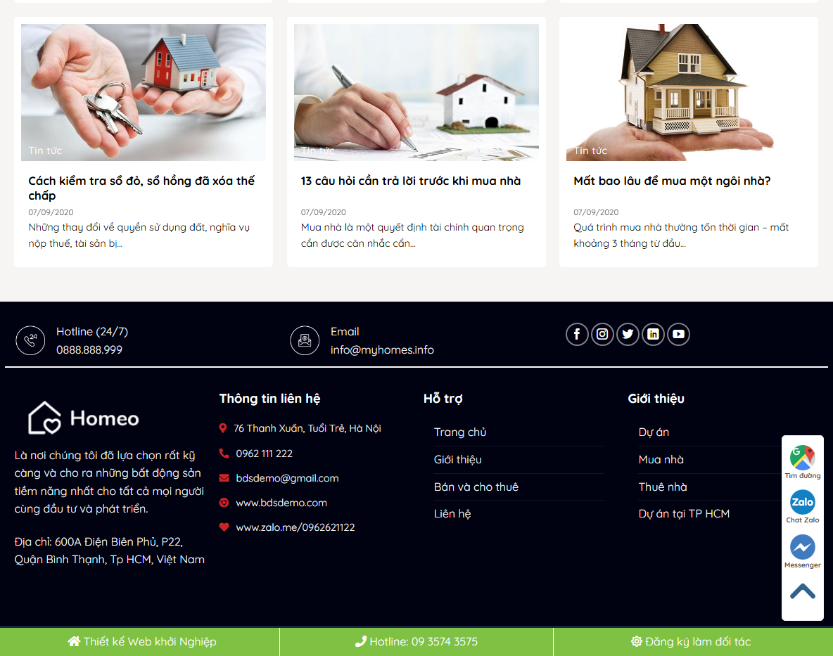 Giao diện quản trị Theme WordPress bất động sản 50