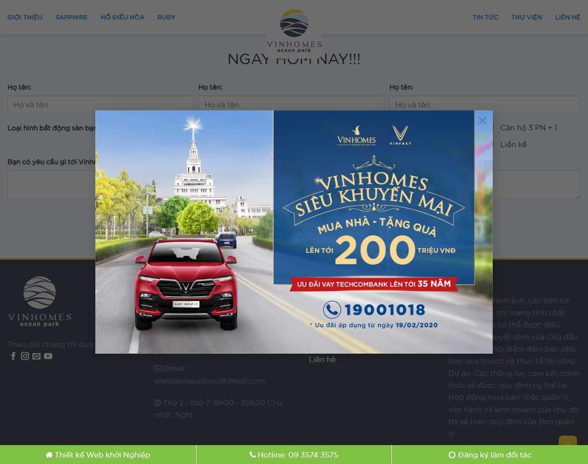 Tính năng Theme WordPress bất động sản Ocean Park