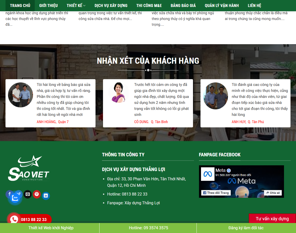 Demo các layout Theme WordPress công ty thiết kế 02