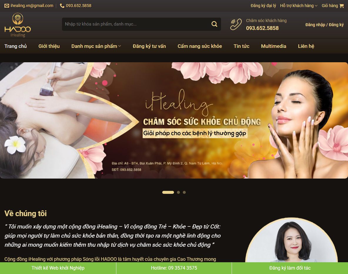 Giao diện Theme wordpress dịch vụ spa 05