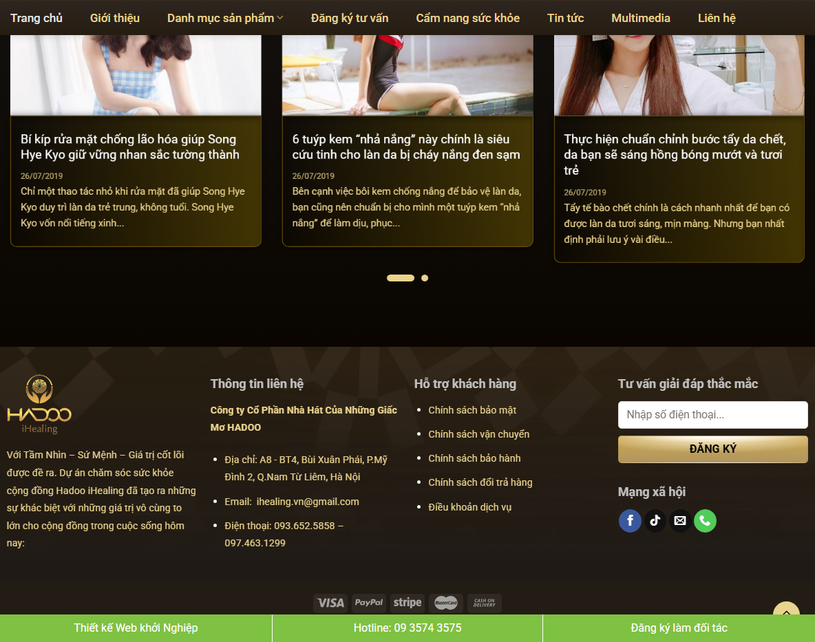 Giao diện responsive Theme wordpress dịch vụ spa 05