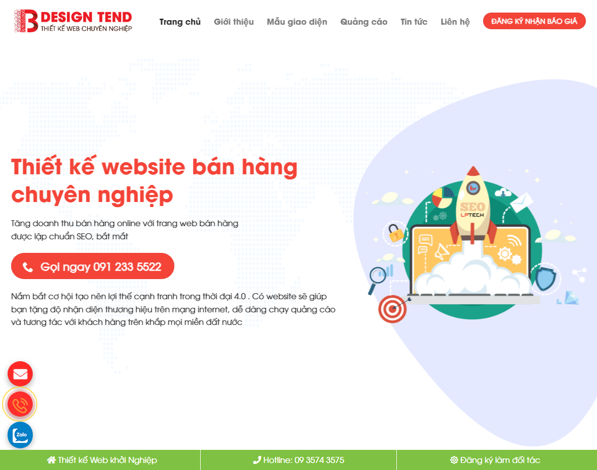 Giao diện Theme WordPress dịch vụ thiết kế web 02