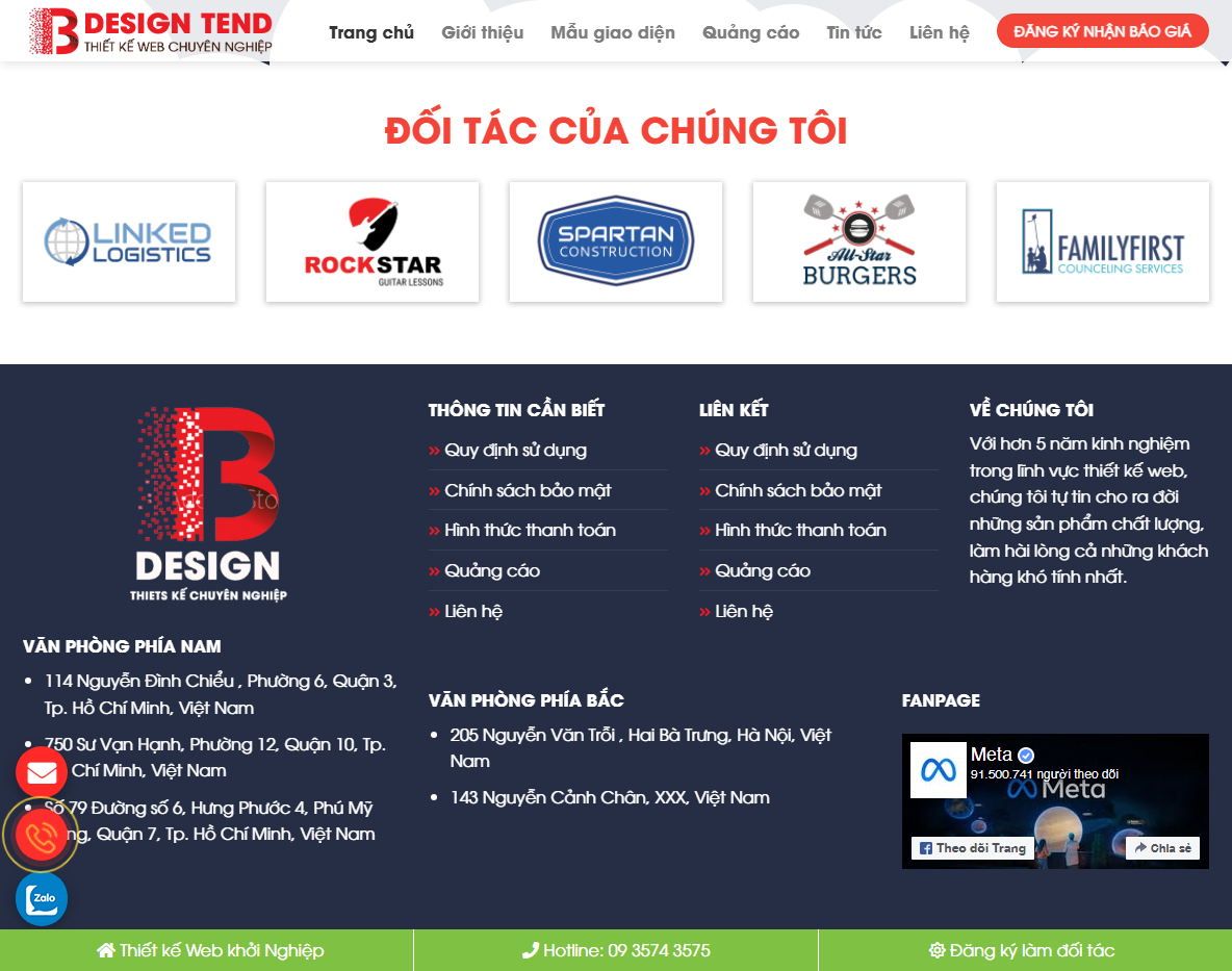 Giao diện responsive của Theme WordPress dịch vụ thiết kế web 02