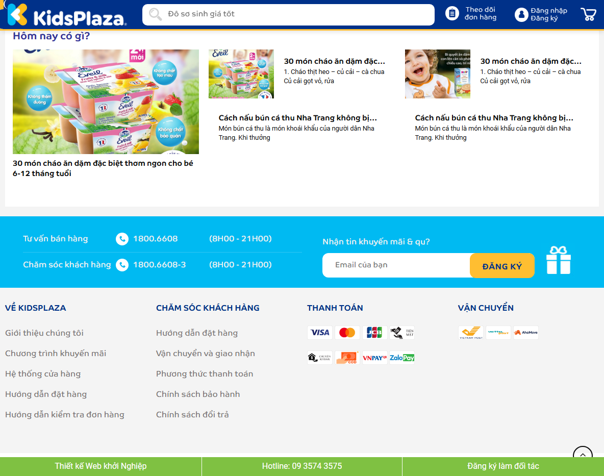 Tính năng quản trị Theme WordPress Kid Plaza