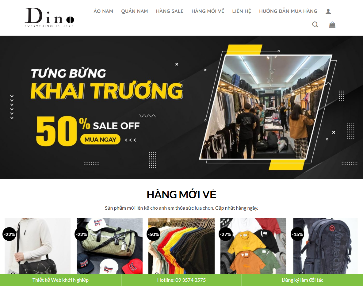 Giao diện Theme WordPress đồ nam 02
