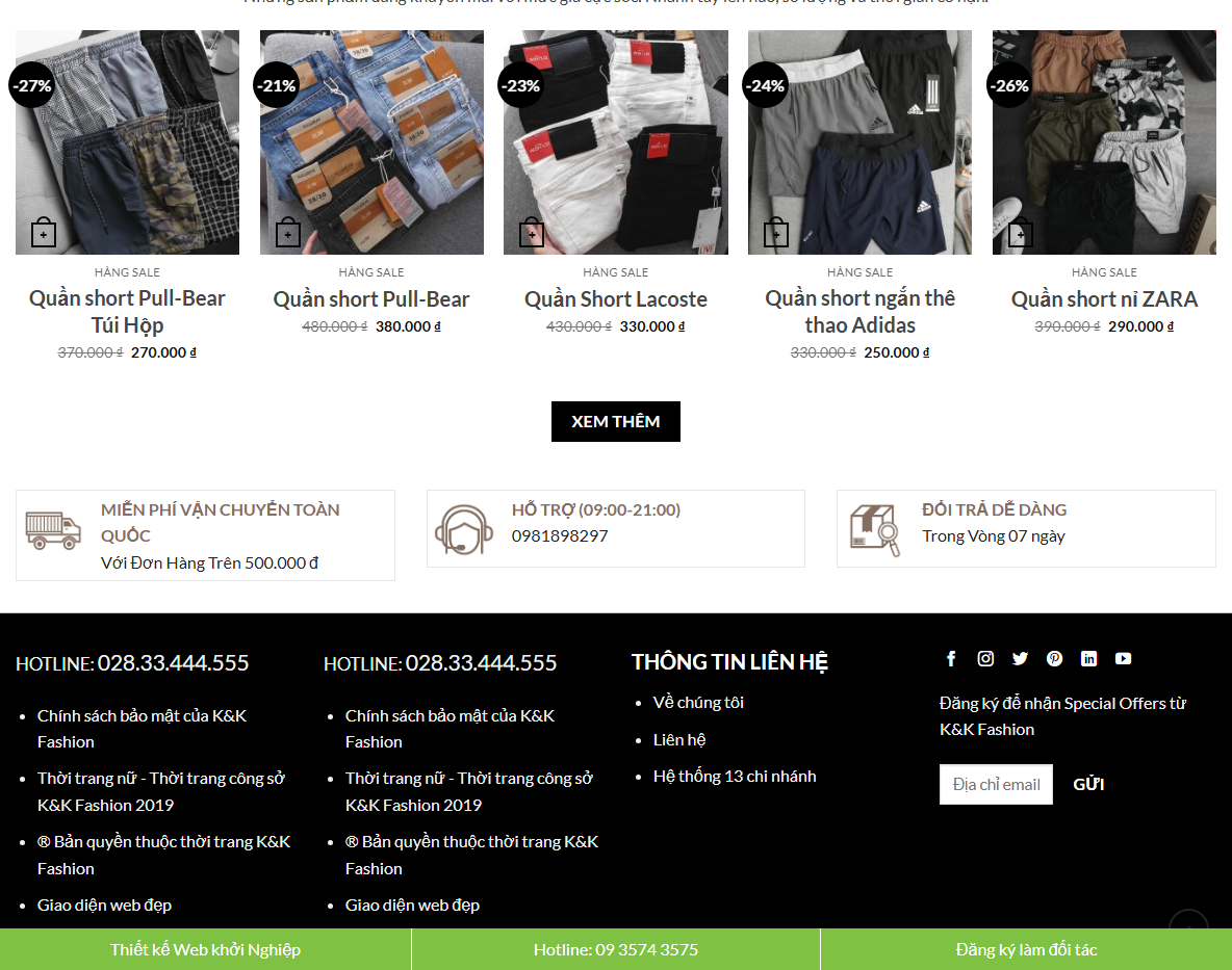 Tính năng Theme WordPress đồ nam 02