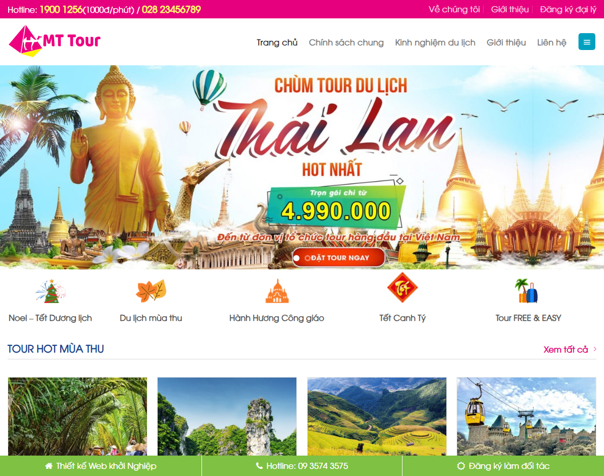 Giao diện Theme WordPress du lịch 09
