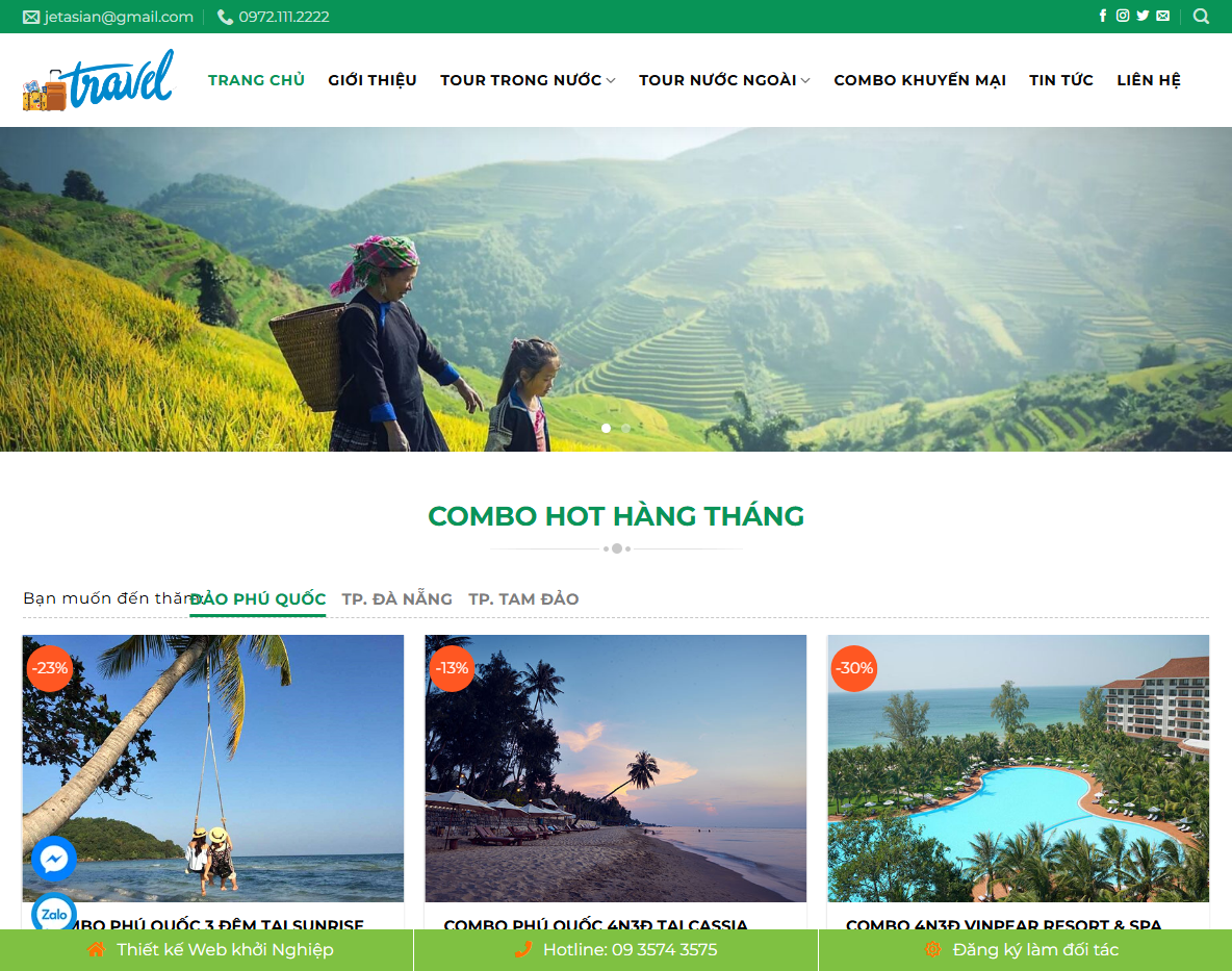 Giao diện Theme WordPress du lịch 11