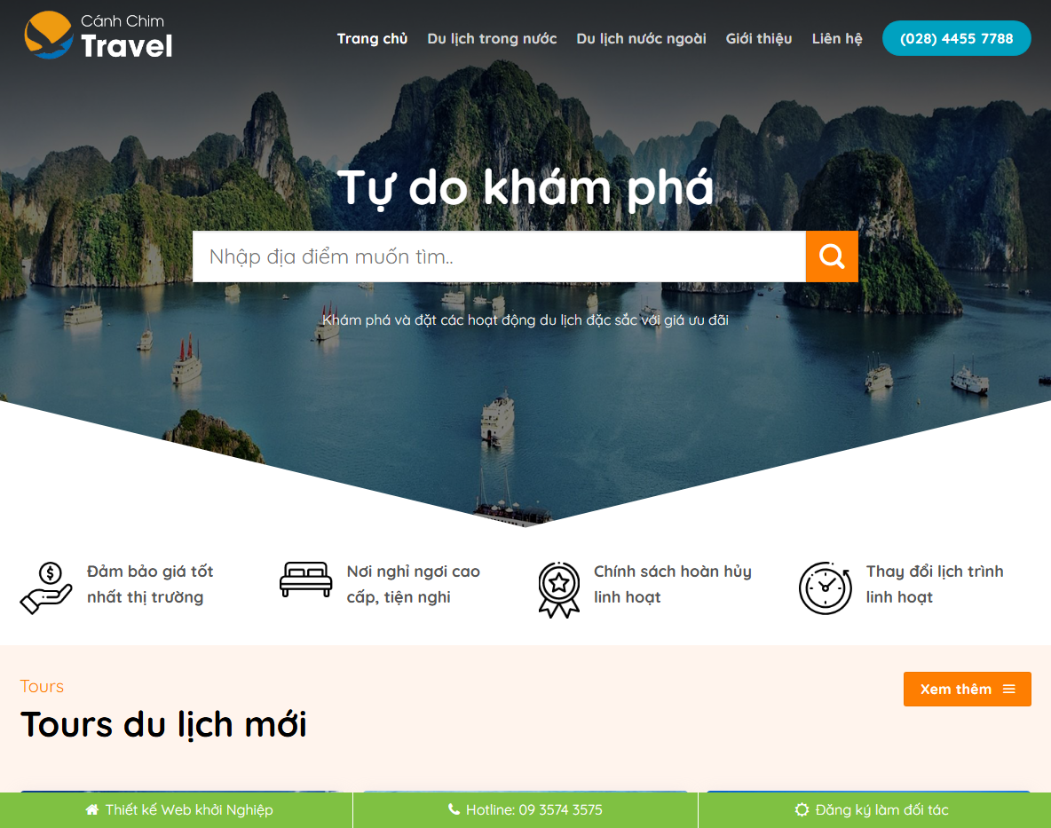 Giao diện Theme WordPress du lịch 12