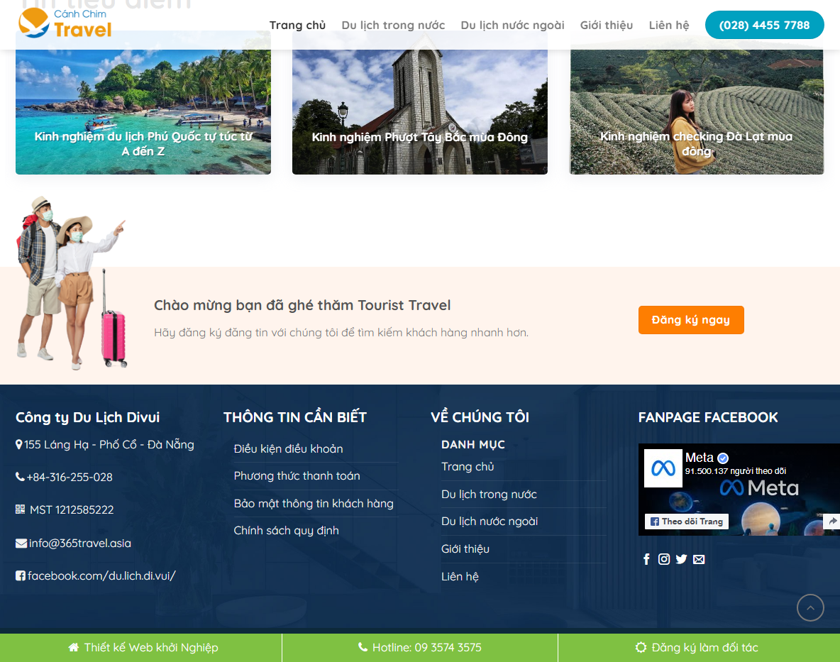 Tính năng Theme WordPress du lịch 12