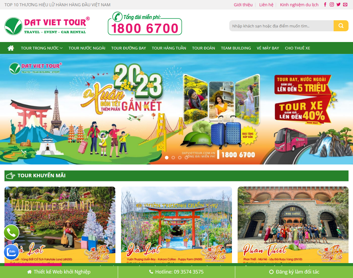 Giao diện Theme WordPress du lịch 14