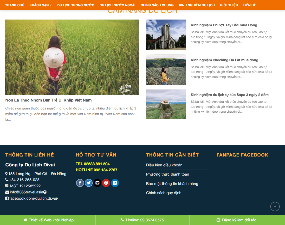 Tính năng Theme WordPress du lịch cao cấp 07