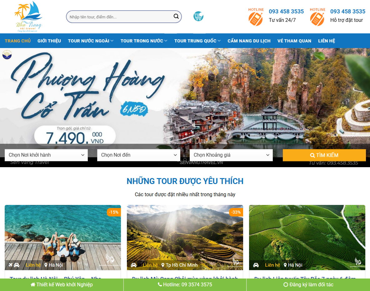 Giao diện Theme WordPress du lịch cao cấp 25