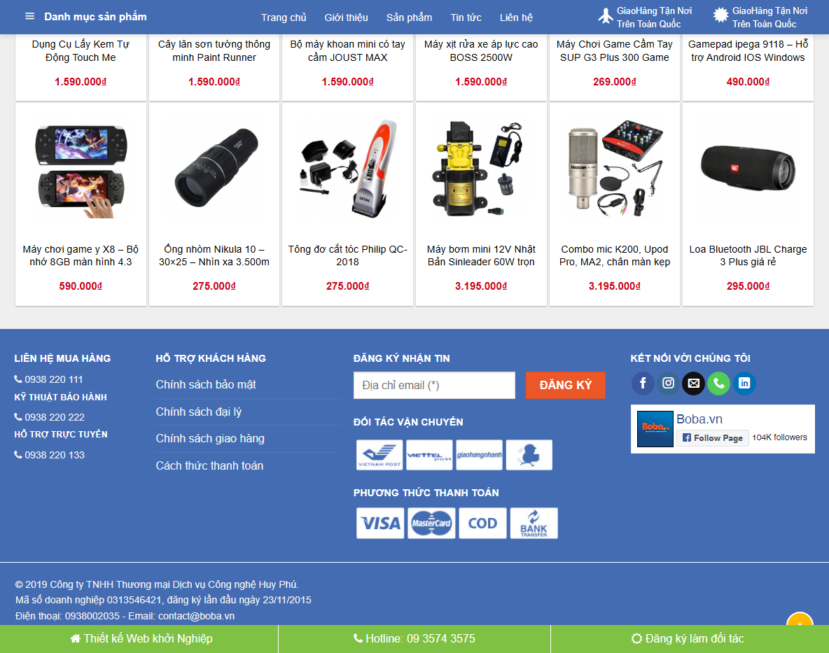 Giao diện quản trị Theme WordPress Flatsome Bách Hóa 02