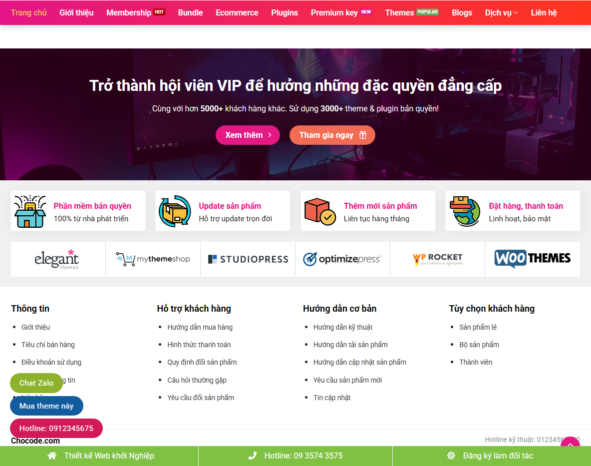 Giao diện theme wordpress flatsome bán code