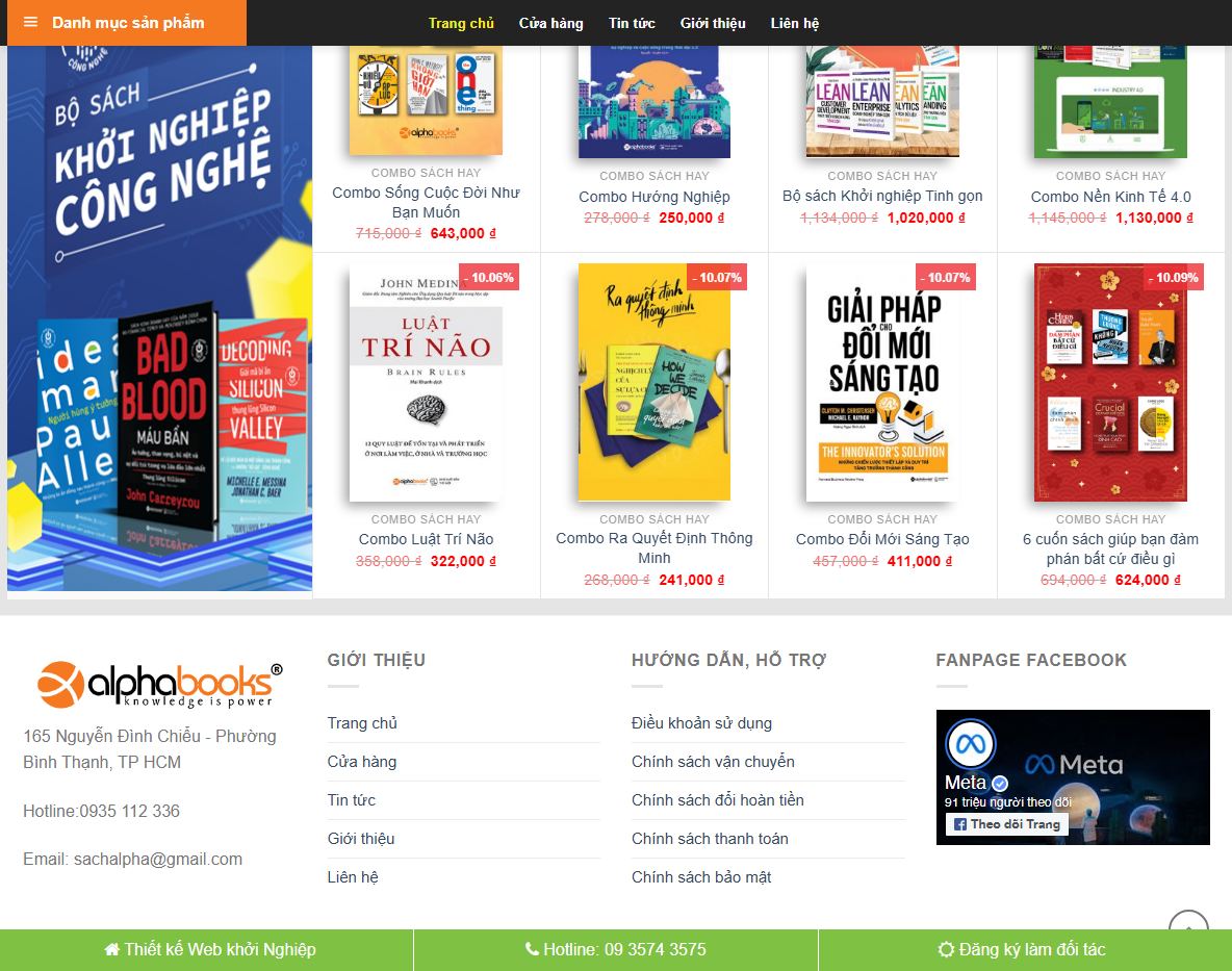 Giao diện quản trị Theme WordPress Flatsome bán sách