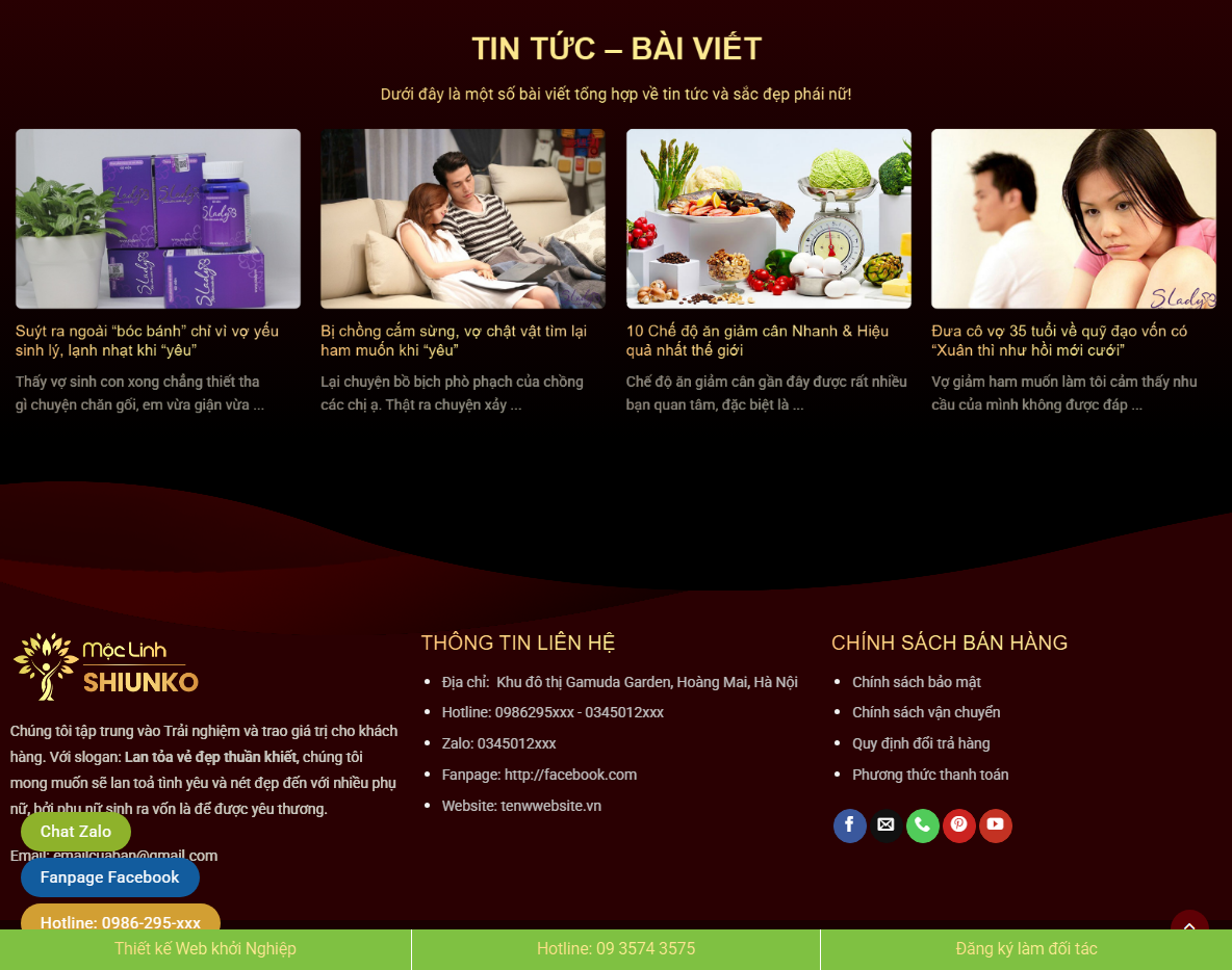 Theme WordPress Flatsome bán son môi đẹp - Trang chi tiết sản phẩm