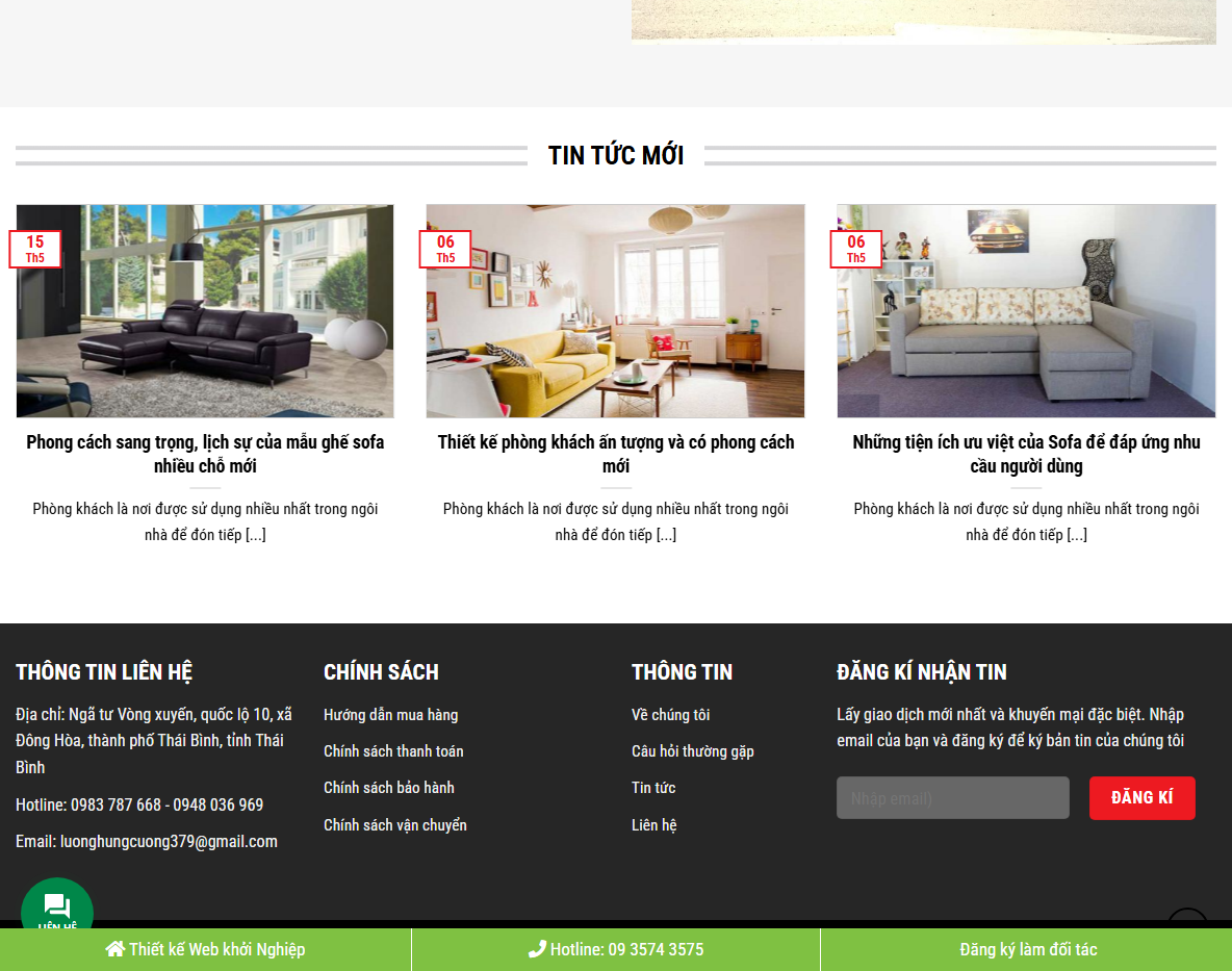 Giao diện responsive theme wordpress bán xe tải