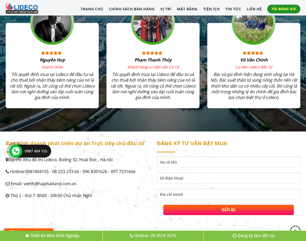 Giao diện quản trị Theme WordPress Flatsome bất động sản Lideco